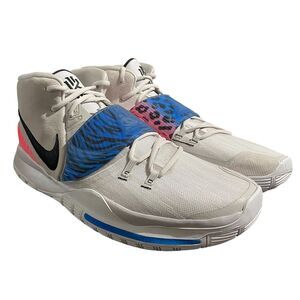 Nike Kyrie 6 Vast Grey Pink Black Animal Print Basketball Shoes‎ Men's Size 17